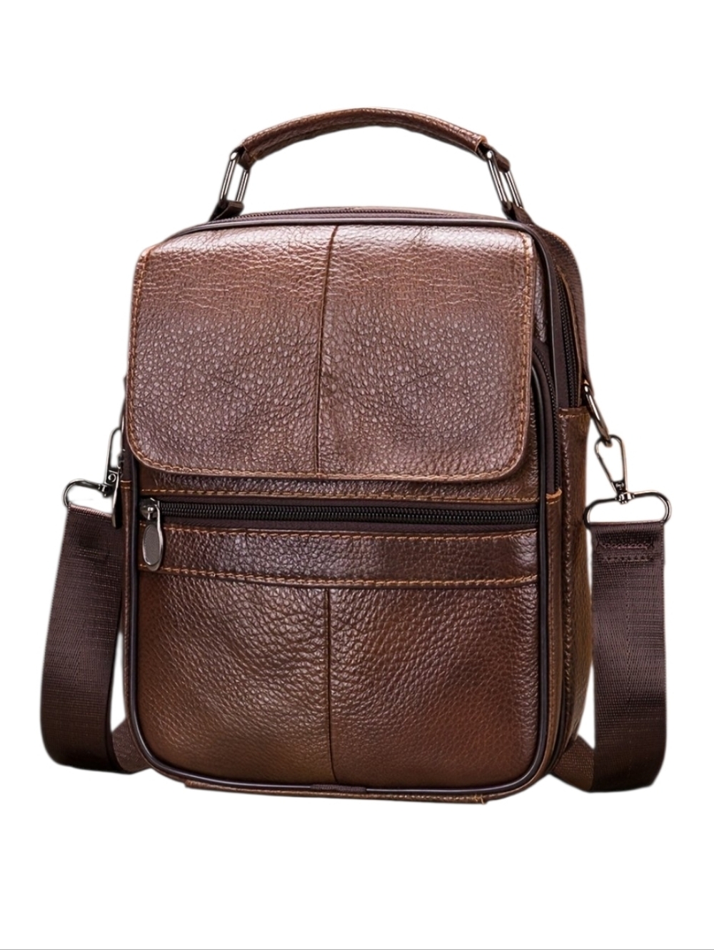 Leather Messenger Bag